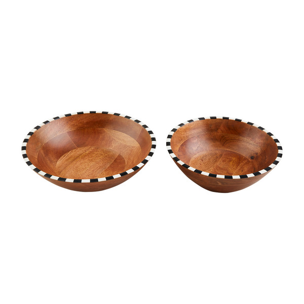 Checkered Bowl Set | Mud Pie