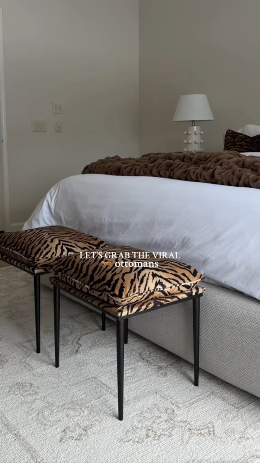 Tiger print ottomans!! From At Home 

#LTKdayinmylife #LTKHome