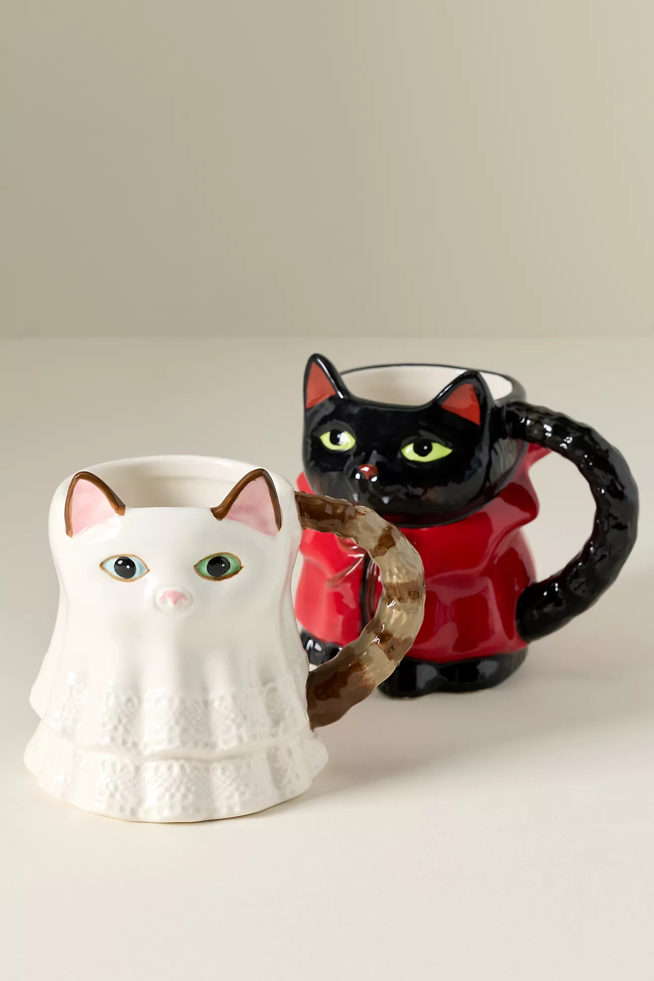 Peluche Halloween Stoneware Cat Mug | Anthropologie (US)
