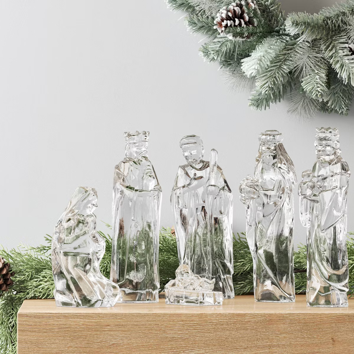 6pc Acrylic Christmas Nativity Scene Figurine Set - Wondershop™ | Target
