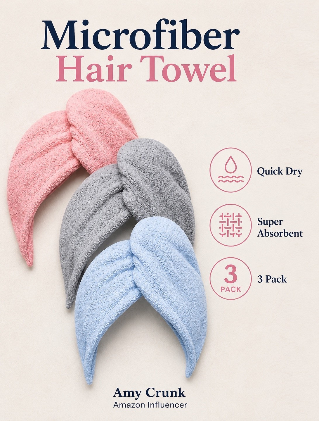 If you're still using a regular bath towel on your hair, you're probably causing more frizz and breakage than you realize. 💁‍♀️ These microfiber hair towels are one of those simple swaps that make a huge difference. They're lightweight, super absorbent, stay in place, and help cut down drying time without the tugging and damage of a heavy towel. I've been reaching for mine every wash day! ✨Shop my favorite microfiber hair towel through my LTK before they're gone. 🤍

#LTKBeauty #HairCareFinds #MicrofiberHairTowel #BeautyFavorites #LTKUnder25 #HealthyHairJourney #AmazonFinds #HairCareMustHave

#LTKgrwm #LTKSaleAlert #LTKBeauty