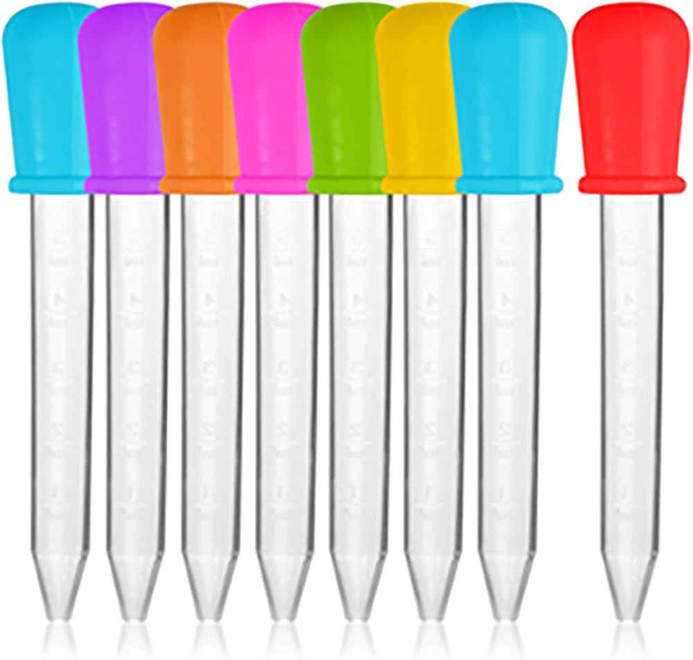 Rocutus 8 Pack Silicone Liquid Droppers Water Dropper,5Ml Clear Silicone Droppers Medicine Droppe... | Amazon (US)