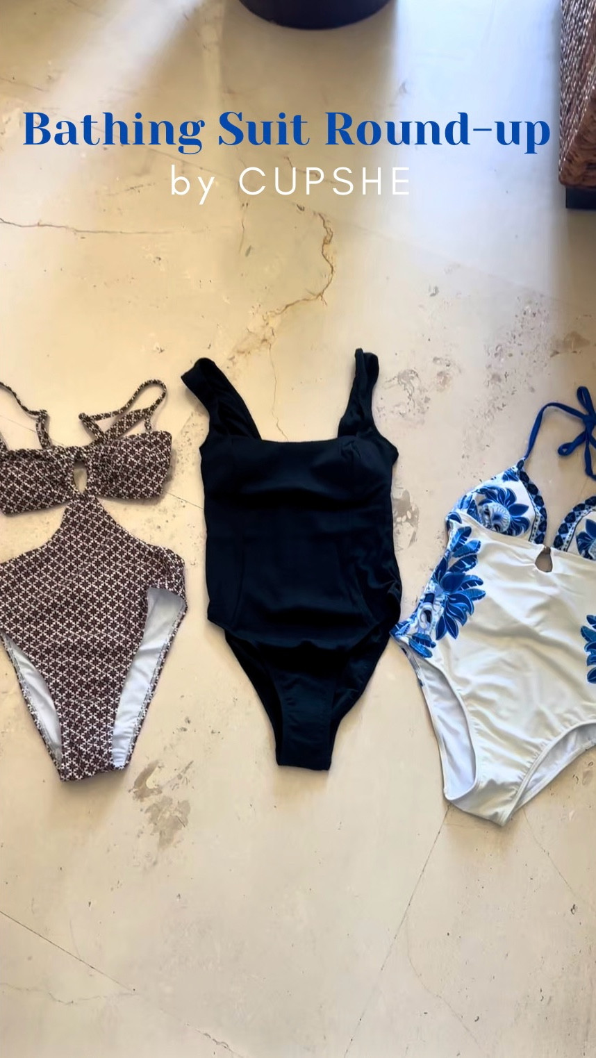Here are my top 3 bathing suits from Cupshe. These one-pieces were incredibly comfortable, chic, and fun. I received a ton of compliments, too 💛 Plus, they are all under $40! And right now, with the purchase of 3 items, you'll receive 10% off with code: SBP10 

#LTKFindsUnder50 #LTKSwim #LTKWatchNow