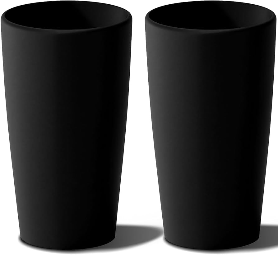 SnugNiture Set of 2 Round Tall Planters 22 Inch, Large Planter for Indoor Outdoor Plants, Modern ... | Amazon (US)