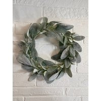 14"" Lambs Ear Wreath | Etsy (US)
