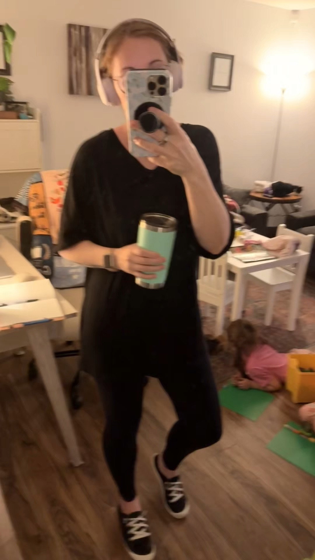 Didn’t get a chance to grab my OOTD pic until last night, but this pairing has been on repeat. Oversized tee, leggings, and my trusty “at home” tennis shoes — comfy and cute is always a win. ❤️

#LTKMidsize #LTKStyleTip #LTKFindsUnder50