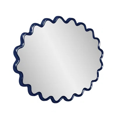 Anders Modern Wavy Framed Oval Wall Mirror | Wayfair North America
