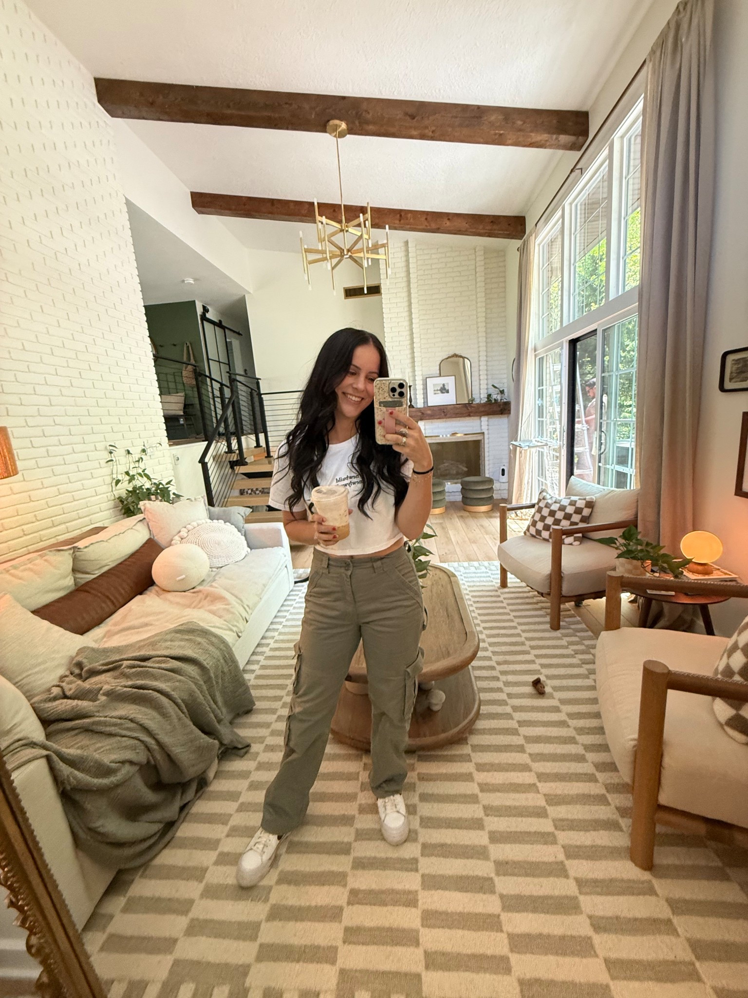 My go to casual outfit, a cropped tee and cargo pants 🫶🏼 the shirt is one of our NBNW merch items, but it on our website! #abercrombie #ootd #comfyootd 

#LTKSeasonal #LTKHome #LTKStyleTip