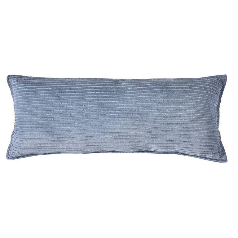 BHG Oversized Velvet Oblong Decorative Pillow 14x36 Inches | Walmart (US)