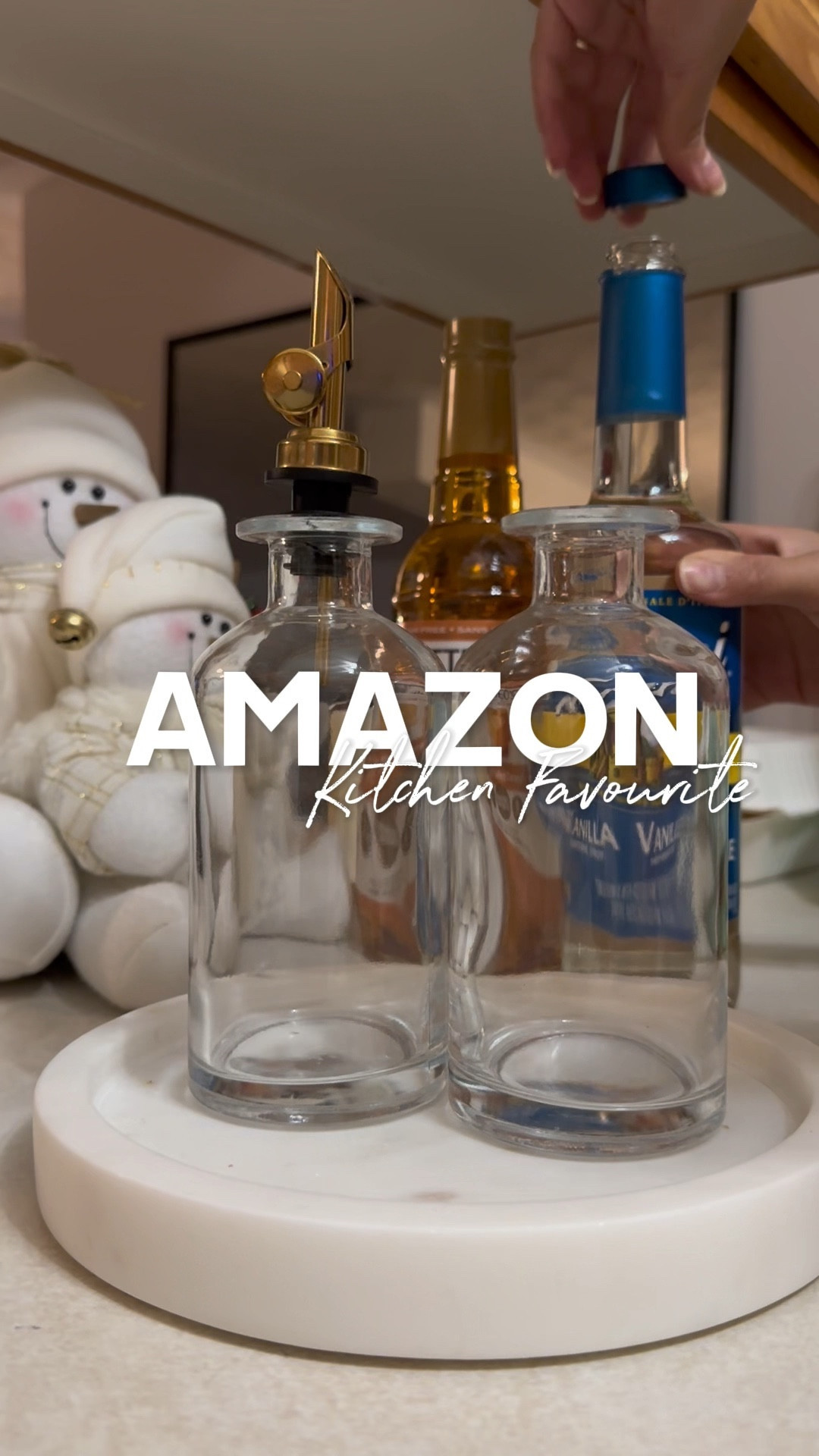 In love with these oil/syrup dispensers and they’re on sale for UNDER $35! Find them in my LTK and stories! 

These were the perfect addition to our coffee station! With so many labels to choose from, I know these aesthetically pleasing kitchen oil and syrup dispensers will be used constantly - now I just need to grab some more! Love a good Amazon Canada find, especially Amazon home finds. Plus, how cute are these for serving over Christmas dinner - Christmas kitchen decor, dinnerware and dinner accessories are something I’m so excited to buy post Reno. 

Side note - Last video in the old kitchen before the renovation began and already in my feels 🥹 can’t wait to see the difference once the counters and counter top are in!

-

#amazonfind #amazonkitchenfinds #amazonkitchen #amazonkitchenfavorites #amazonkitchenmusthaves #amazonmusthaves #amazonfavorites #amazonsavingspree #amazonblackfriday #amazonblackfridaydeals #amazonhome #amazonhomefinds #amazonhomefavorites #amazon #amazonfinds #amazondeals #amazondeal #amazondealoftheday 

#LTKCyberWeek #LTKhome #LTKVideo