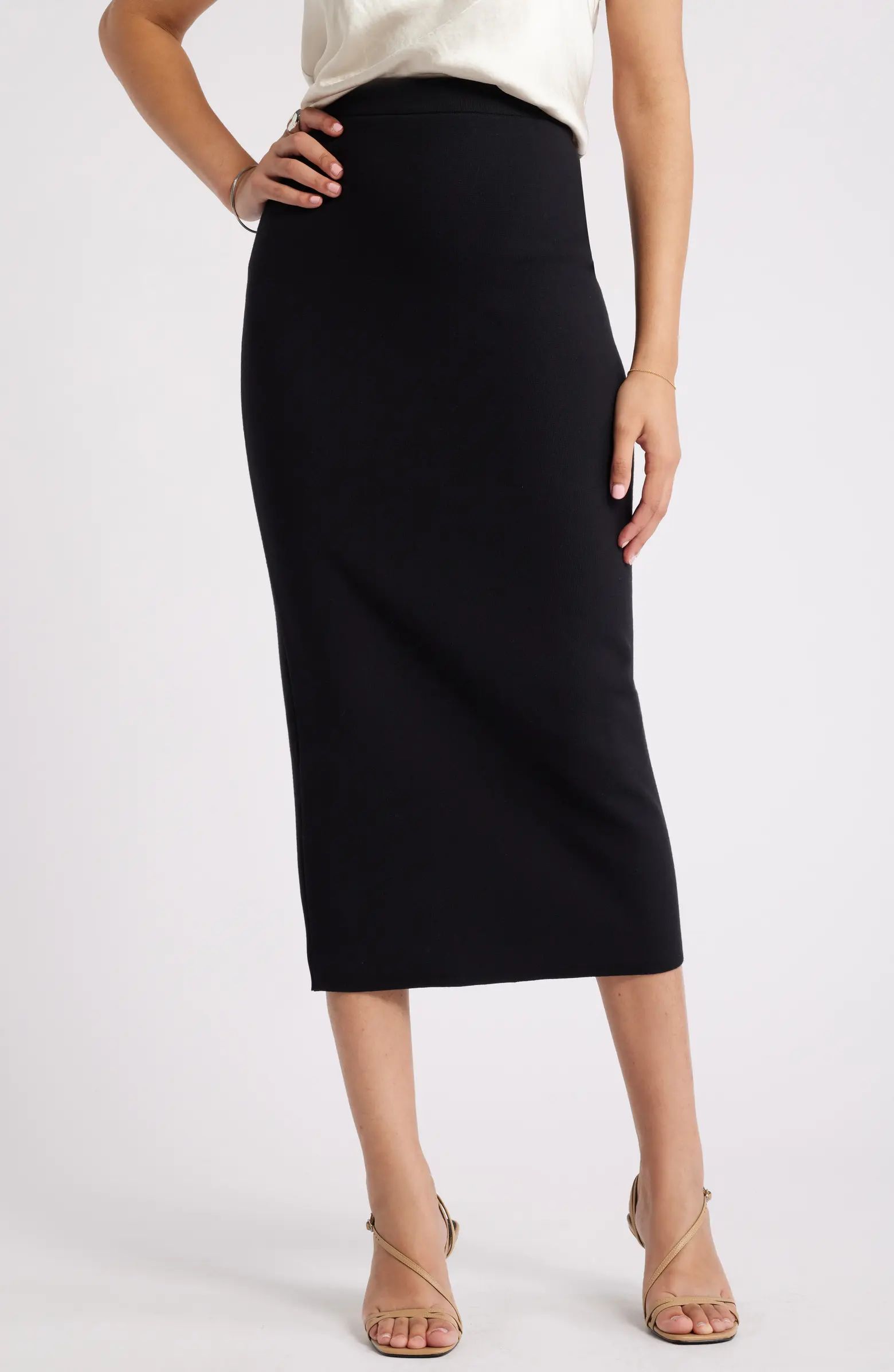 Open Edit Luxe Sculpt Maxi Skirt | Nordstrom | Nordstrom