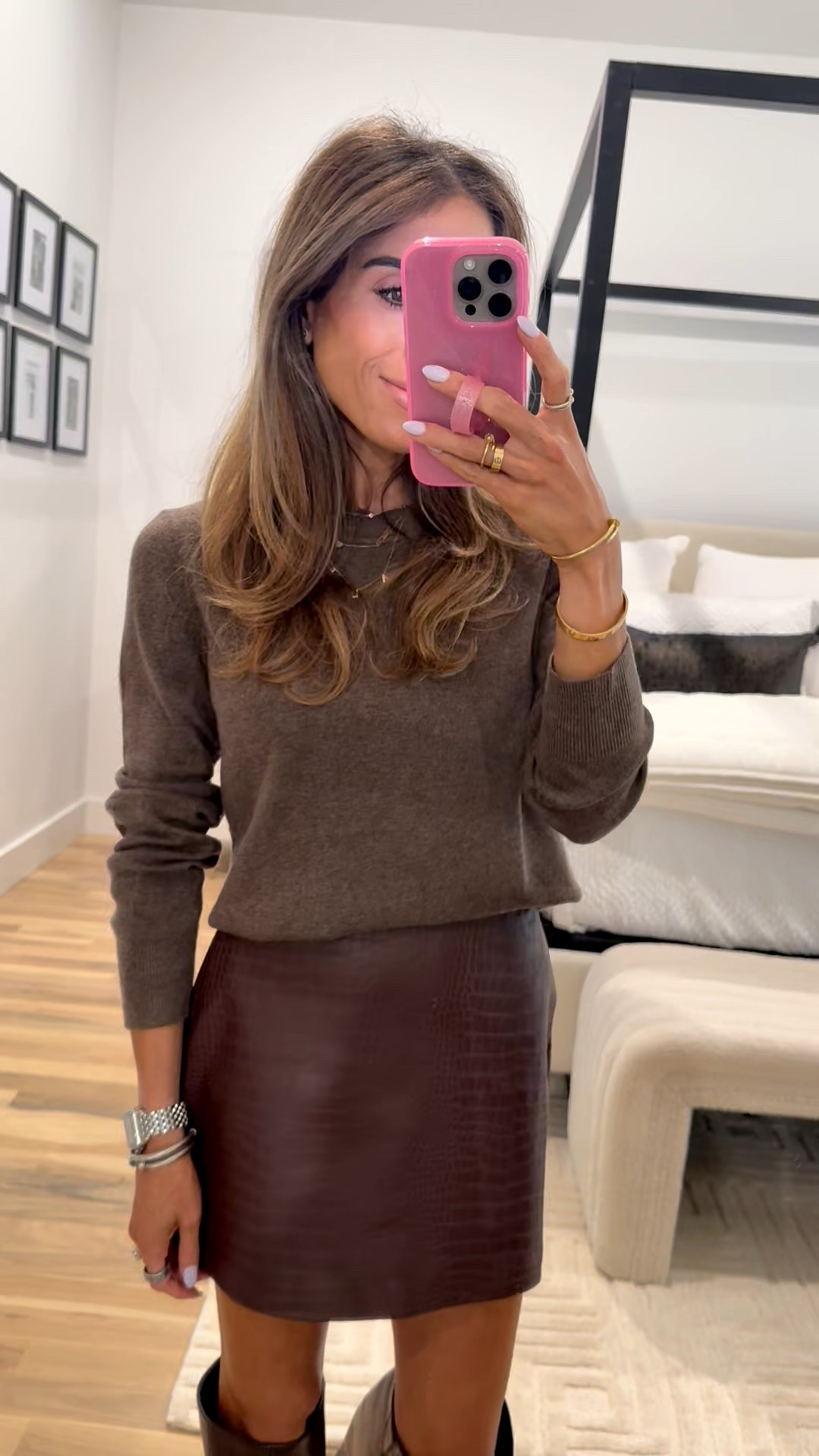 The best heather’s chocolate sweater that looks so expensive and found it marked down. Wearing smallest size 

#LTKPetite #LTKSaleAlert