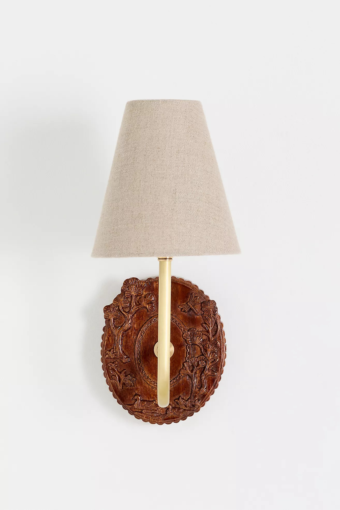 Bernadette Carved Wood Sconce | Anthropologie (US)