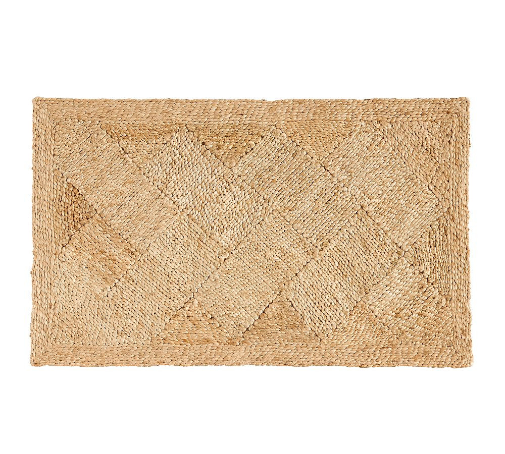 Salvino Diamond Jute Doormat | Pottery Barn (US)