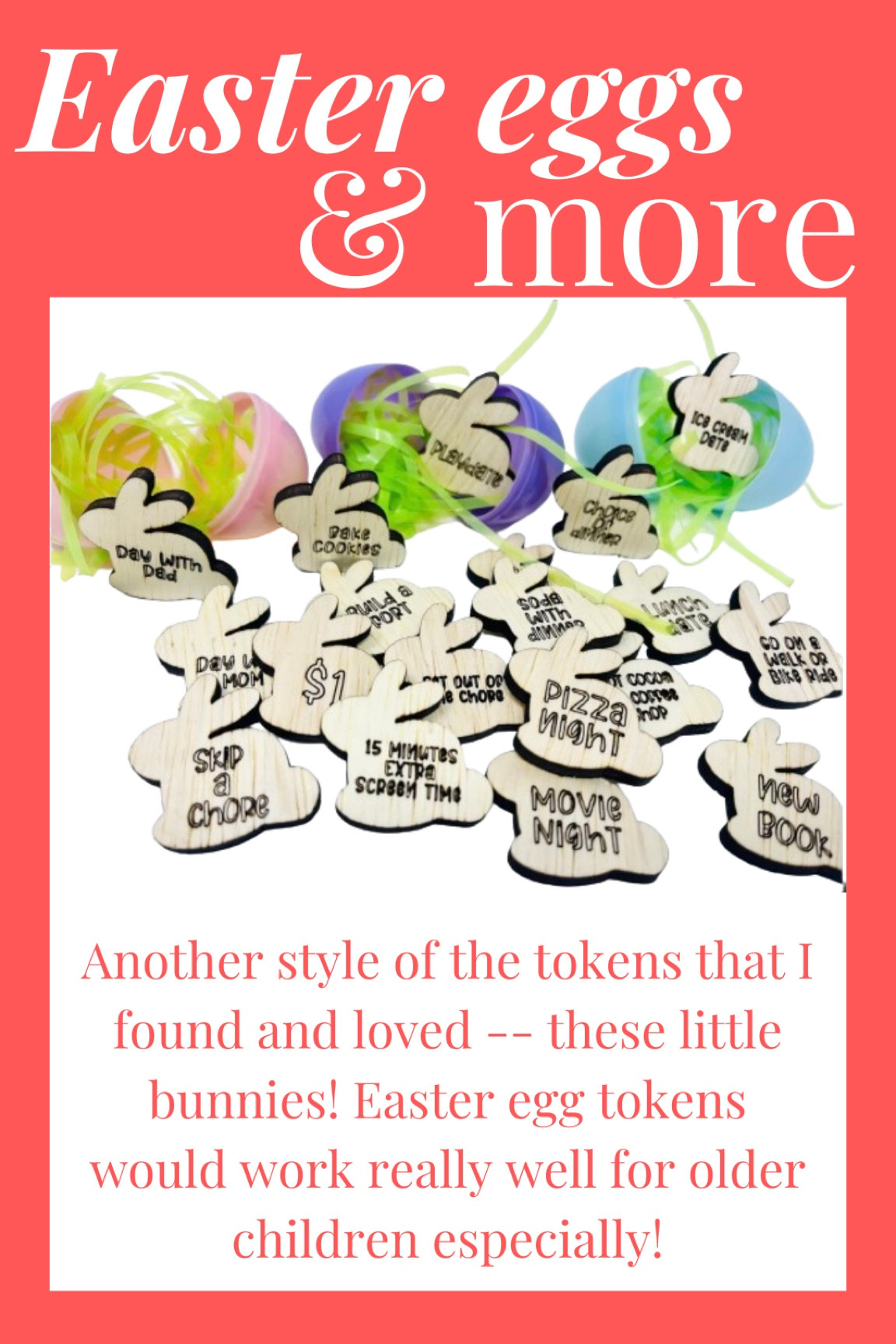 Easter egg tokens — a great option for older kids and a way to gift some experiences over “things” on Easter! The best part? They can be reused year after year! 

#LTKkids #LTKfamily #LTKSeasonal