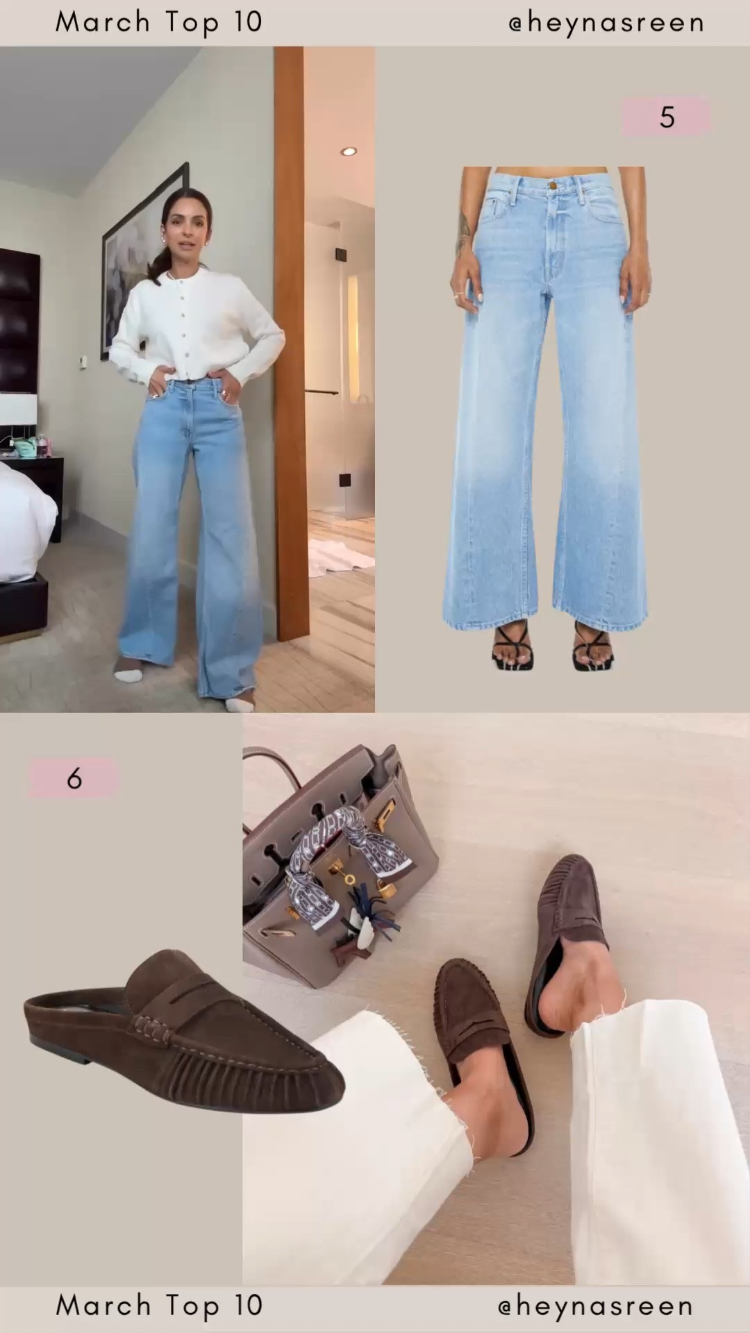 March Top 10:
#5: Mother denim, I’m wearing size 24 petite (I’m a little under 5’2” for reference)
#6: Marc Fisher LTD mules, so comfy and true to size