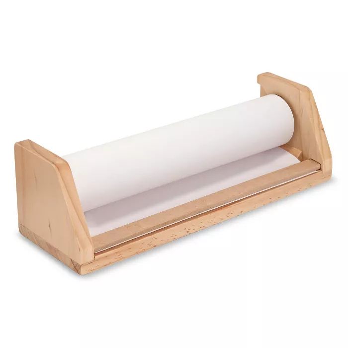 Melissa &#38; Doug Wooden Tabletop Paper Roll Dispenser With White Bond Paper (12 inches x 75 fee... | Target