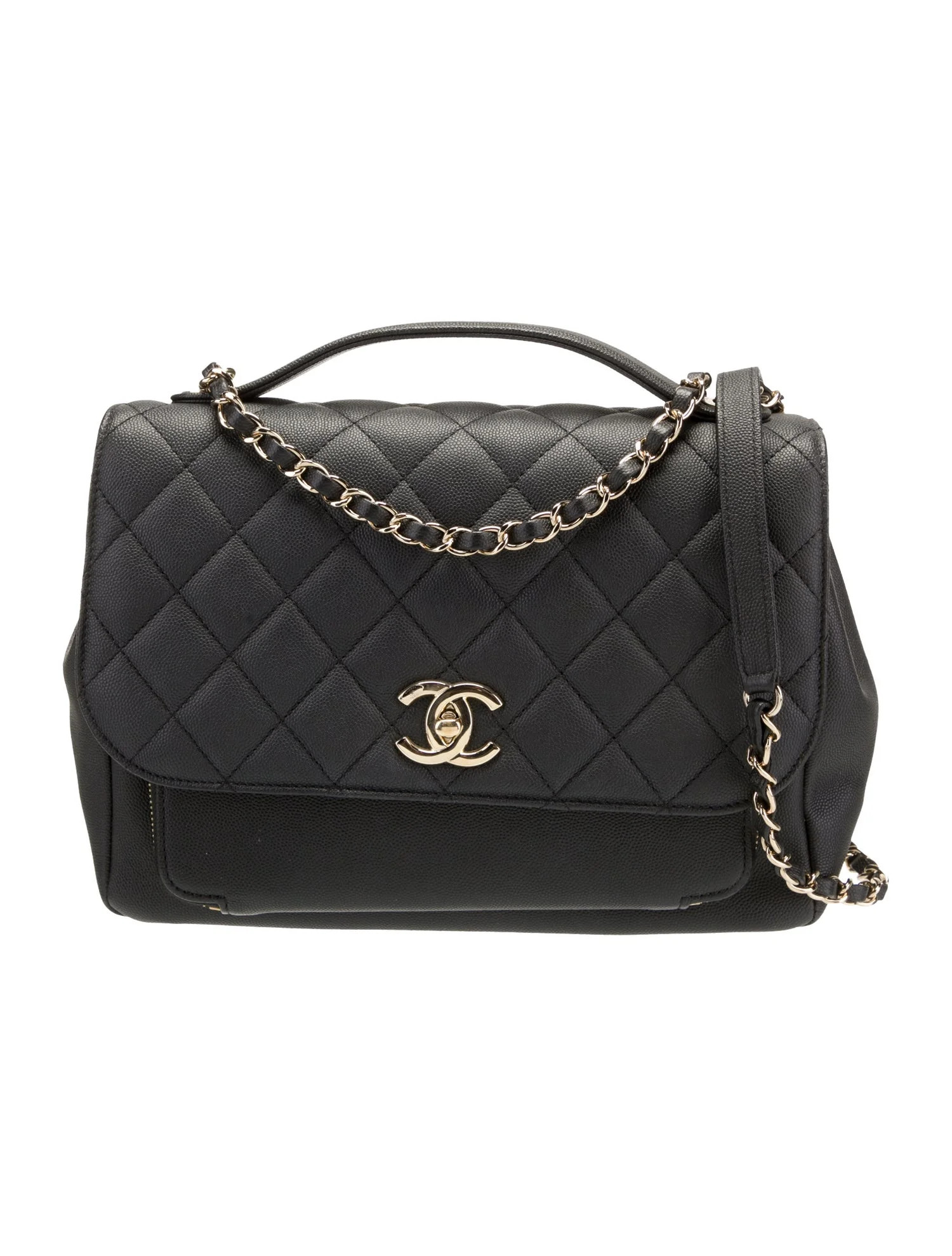 Large Business Affinity Flap Bag | The RealReal