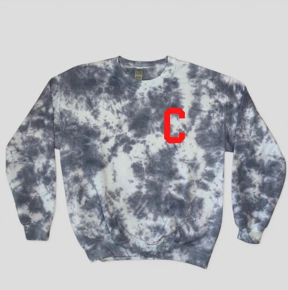 Tie Dye Sweatshirt, Cleveland Indians Sweatshirt, Cleveland Indians Tie Dye | Etsy (US)