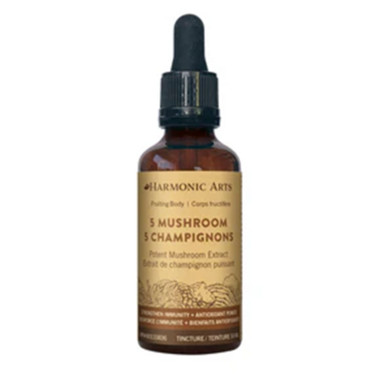 Harmonic Arts 5 Mushroom Tincture | Well.ca