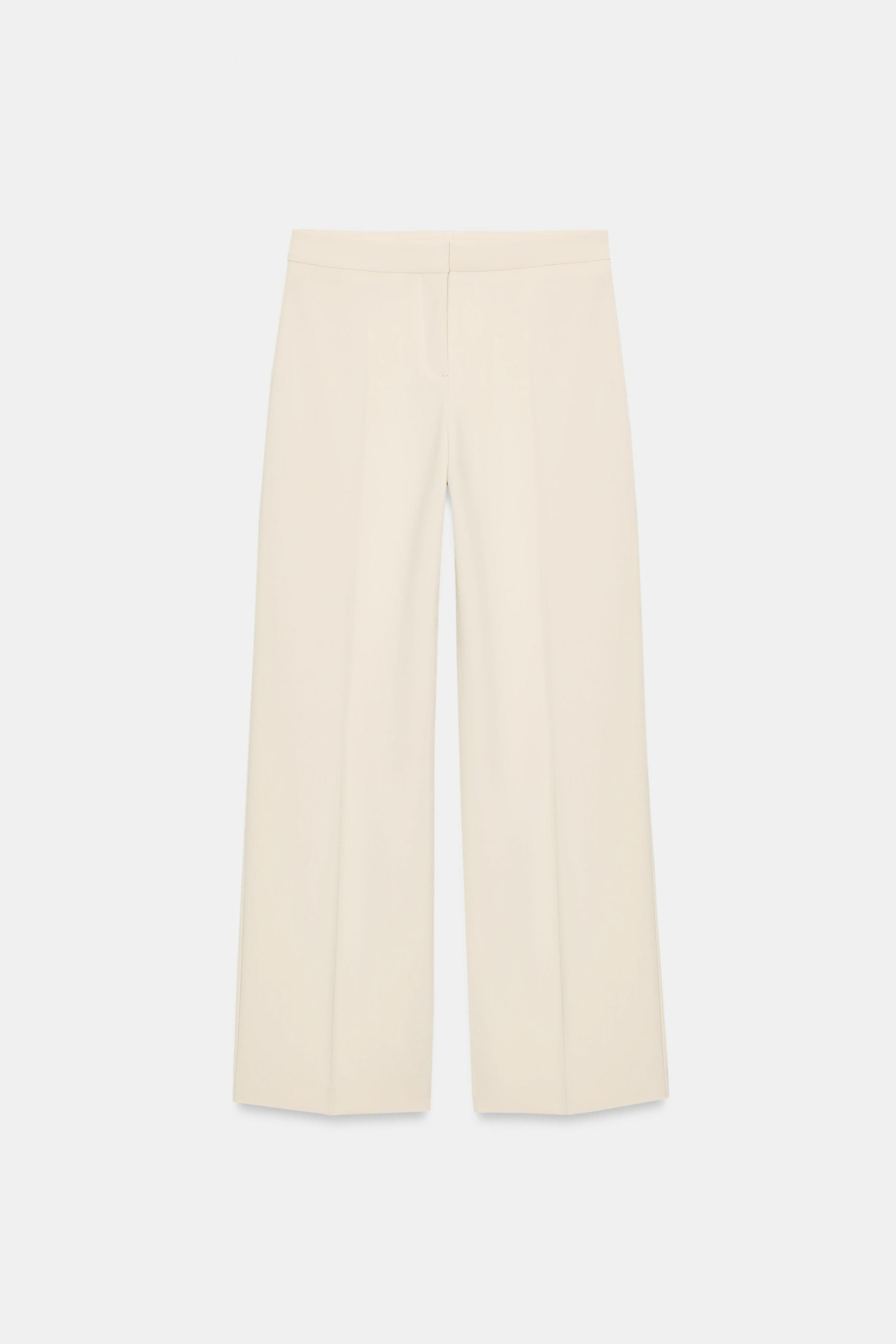 GERADE GESCHNITTENE HOSE MIT HOHEM BUND | Zara DE