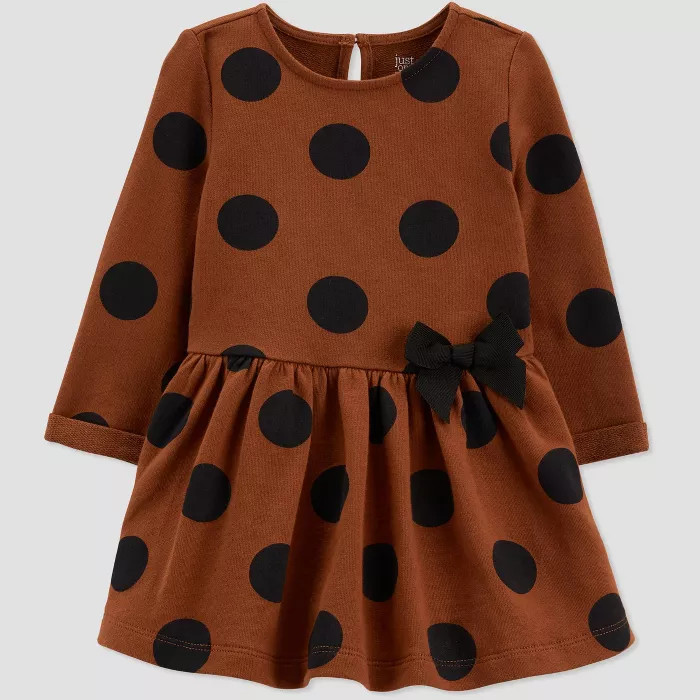 Baby Girls' Dot Dress - Just One You® made by carter's Brown 3M | Target