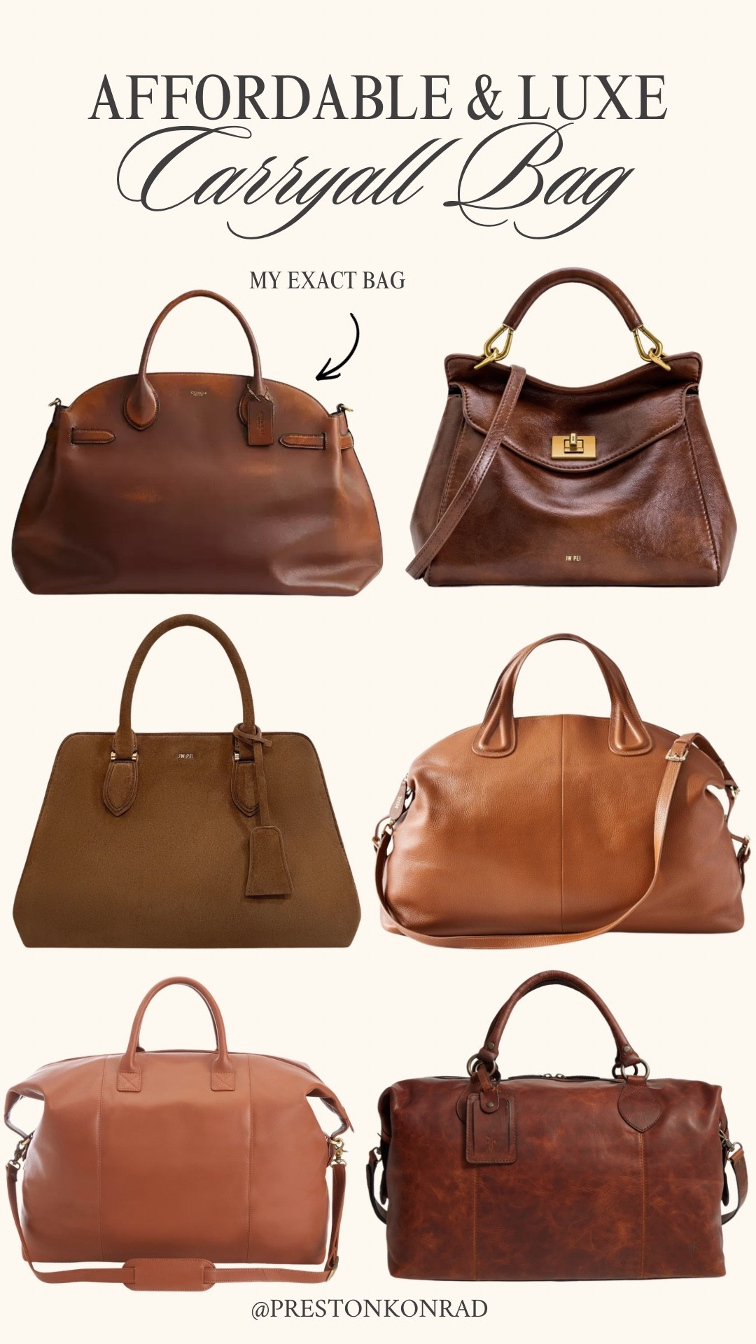 Love the look of a luxury bag without the luxury price tag! Sharing the Coach bag + a few similar styles that look way more expensive than they are.

#LTKHome #LTKMens #LTKootd