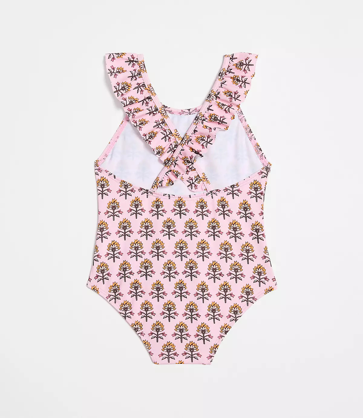 LOFT x Mon Coeur UPF 50+ Recycled Polyester Garden Ruffle Swimsuit | LOFT