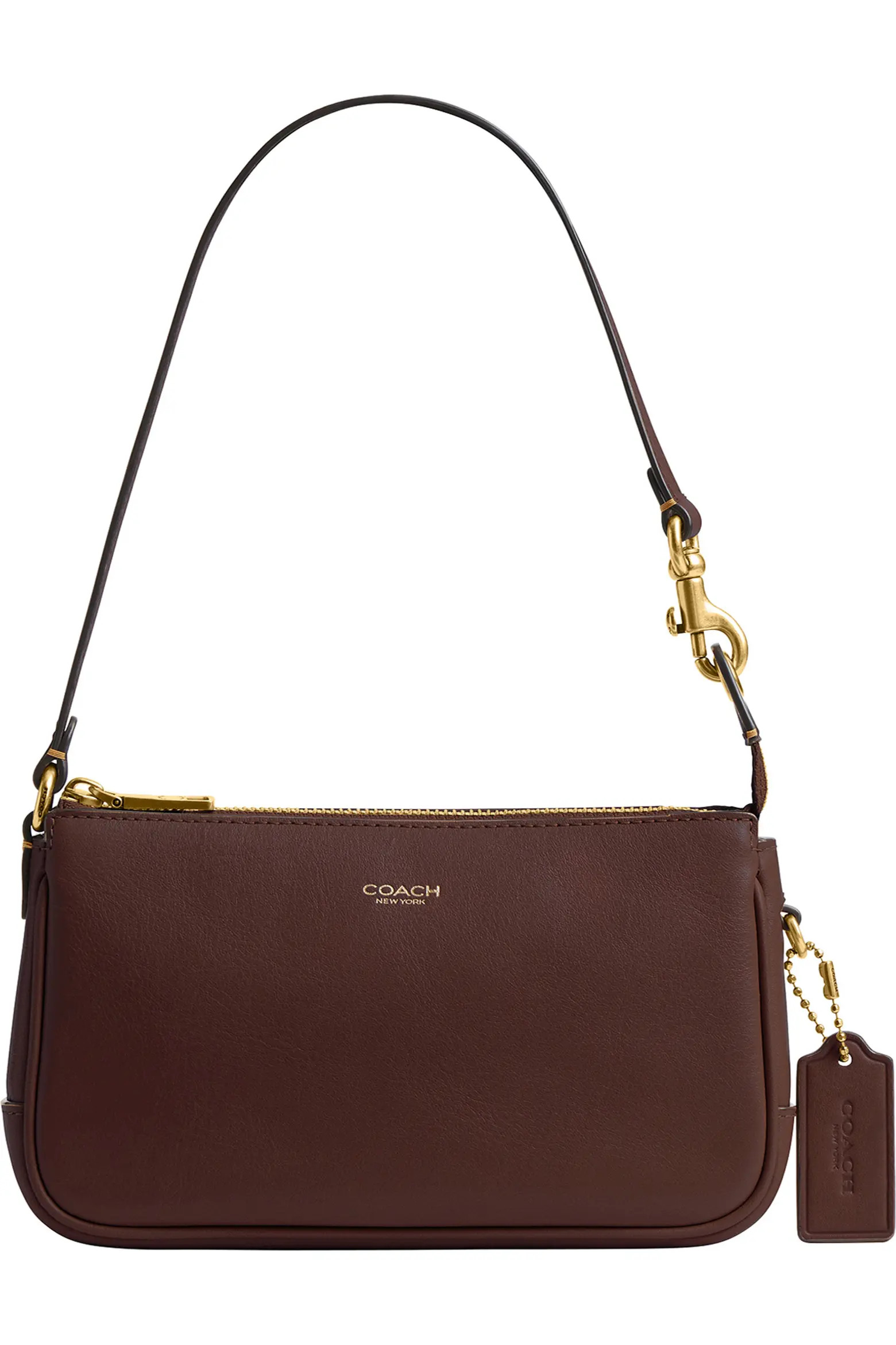 COACH Plaza Natural Grain Leather Shoulder Bag (Women) | Nordstrom | Nordstrom