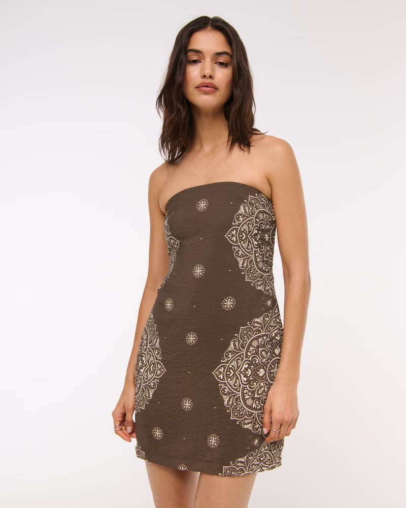 The A&F Scarlett Strapless Skort | Abercrombie & Fitch (US)