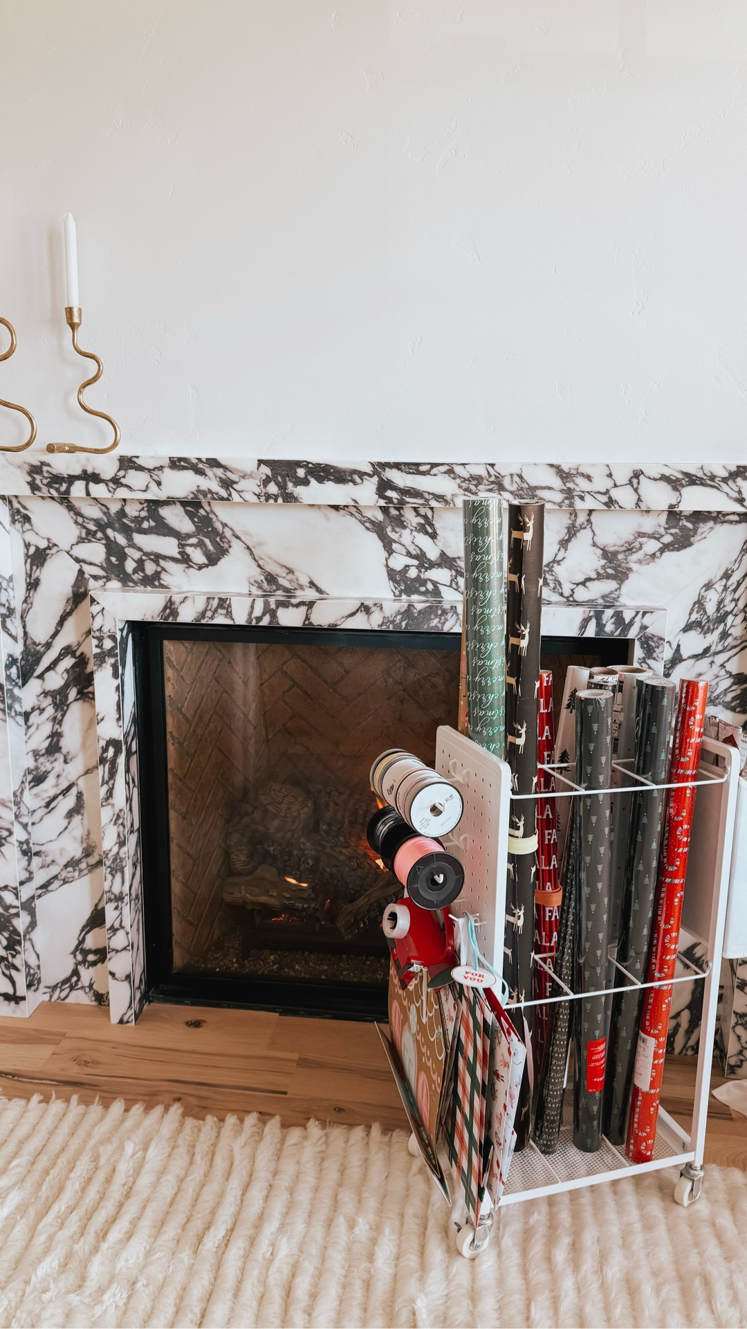 Rolling cart wrapping station for perfect storage and organization 

#LTKHoliday #LTKHome