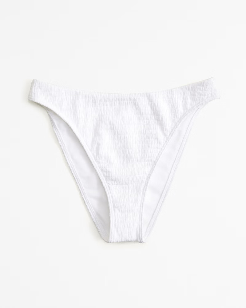 Abercrombie & Fitch Women's Mid-Rise High-Leg Moderate Bottom in White - Size XL | Abercrombie & Fitch (US)