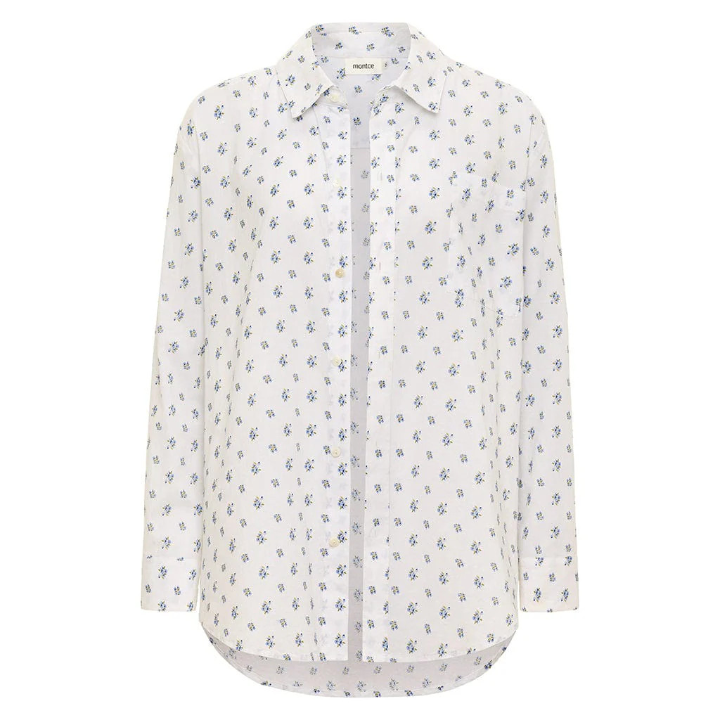 Heidi Floral Boyfriend Button Down Shirt | Montce