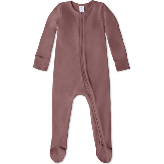 Colored Organics | Peyton Zipper Sleeper, Aster (Purple, Size 18-24M) | Maisonette | Maisonette