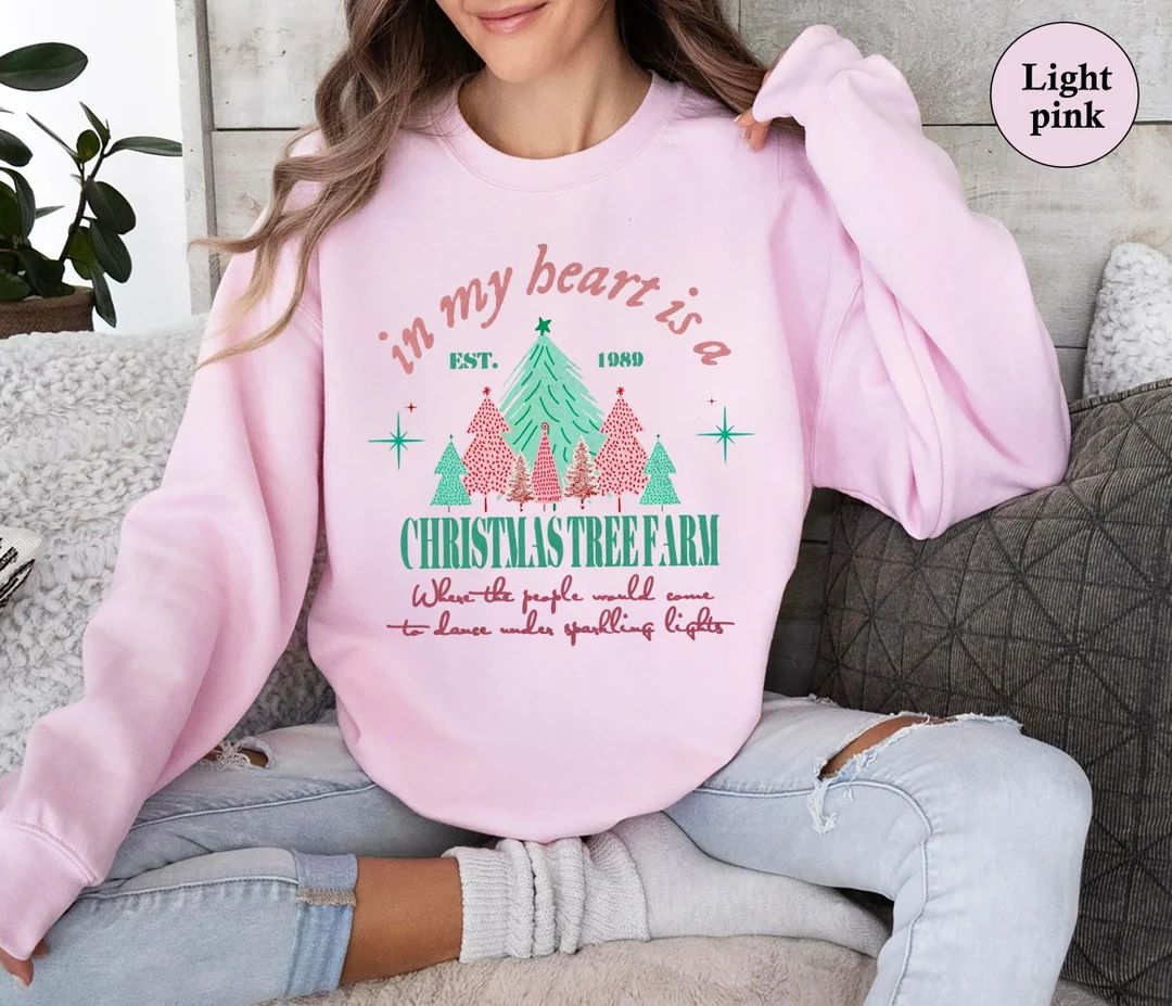 Christmas Tree Farm Sweatshirt Merry Swiftmas Shirt the Eras - Etsy | Etsy (US)