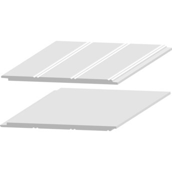 10.36-sq ft White PVC Shiplap Wall Plank Kit | Lowe's