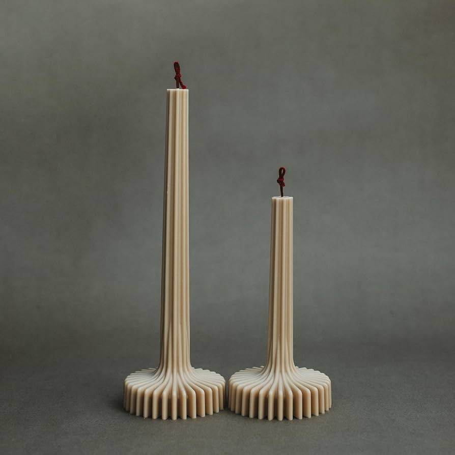 LAWA Set of 2 Vase Candle - Beautiful Handmade Pillar Unscented Soy Wax Elegant Aesthetic Candle ... | Amazon (US)