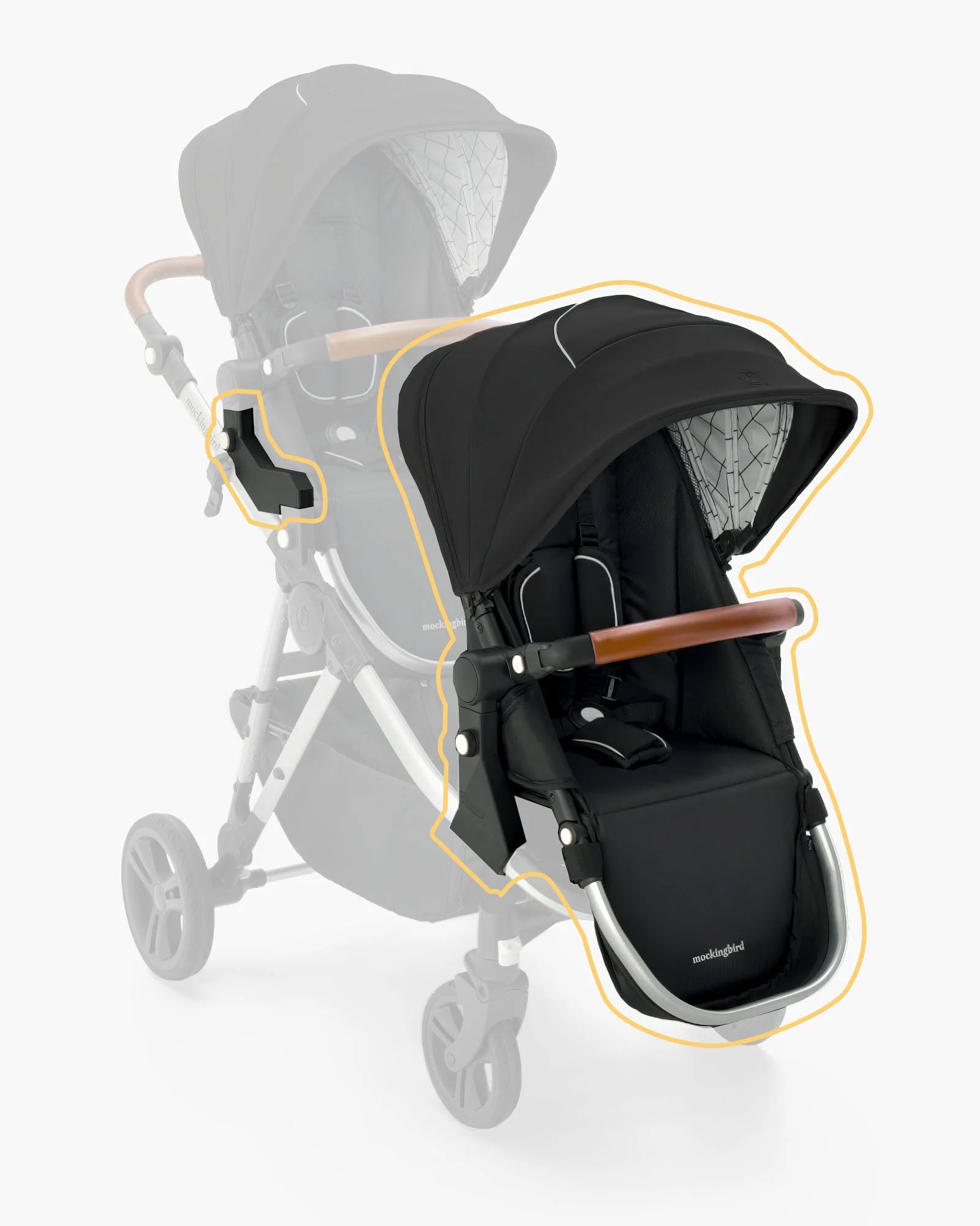 Mockingbird Single-to-Double Stroller 2.0 | Mockingbird