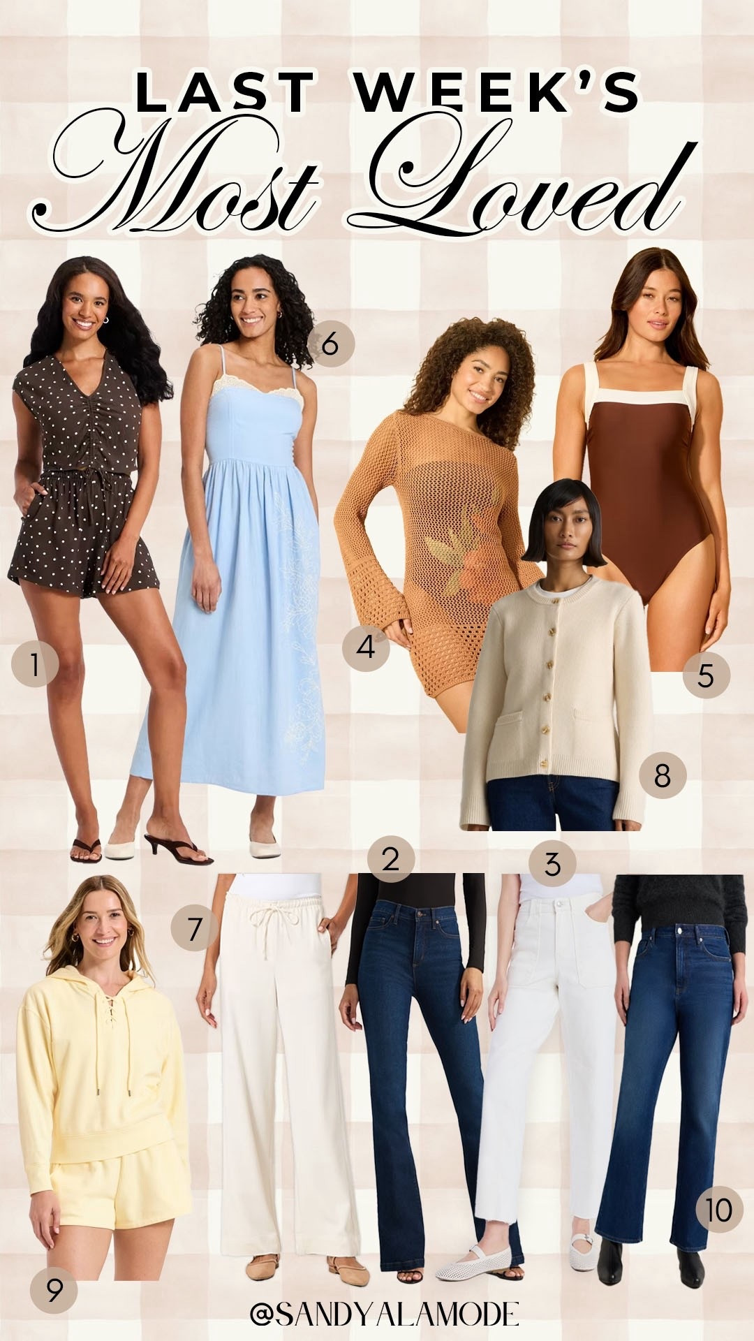 Weekly best sellers. Last week’s best sellers. Target fashion. Target new arrivals. Target spring dress. Target swim. Target crochet swim coverup dress. Target denim. Target aritzia imspired pull on pants. Quince chic cardigan  

#LTKgrwm #LTKSeasonal #LTKootd