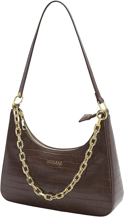 Crescent Shoulder Bags for Women, Mini Clutch Purse Cute Hobo Handbags Vegan Leather Underarm Pur... | Amazon (US)