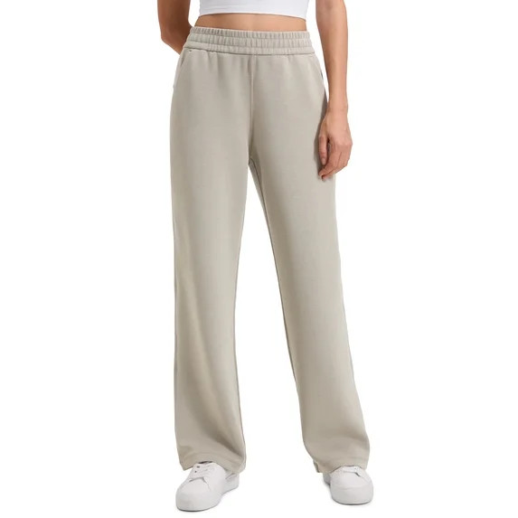 CRZ YOGA SoftAura Straight Leg Casual Sweatpants Women 30" Travel Pants with Pockets | Walmart (US)