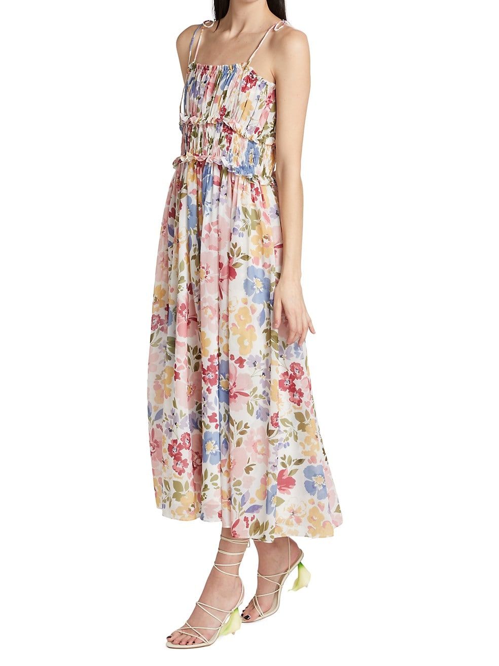 Constantia Floral Chiffon Dress | Saks Fifth Avenue