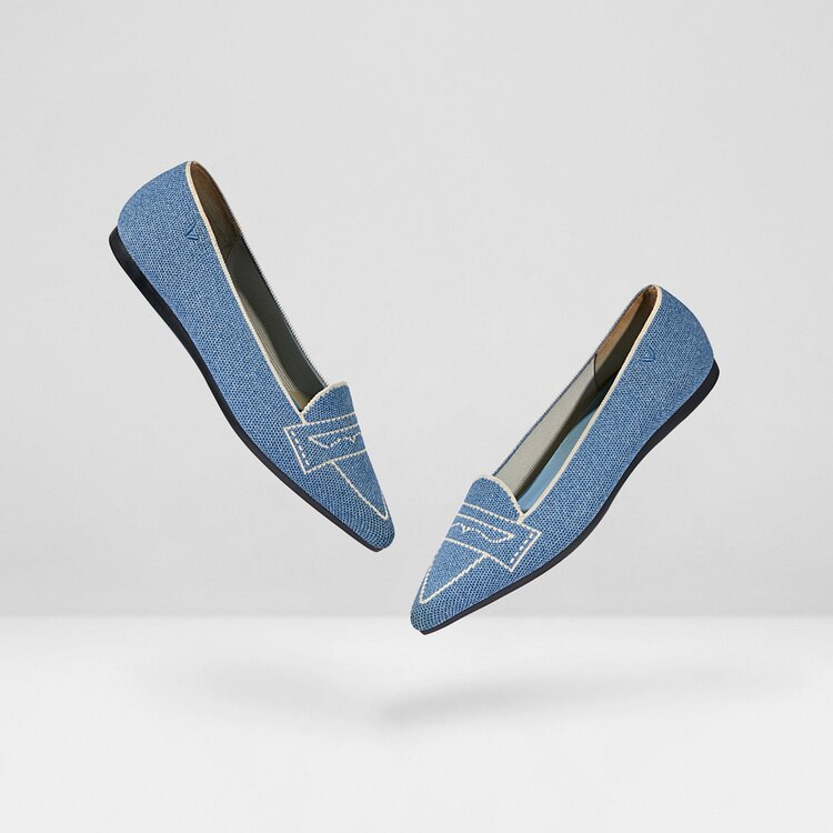 Pointed-Toe Patterned Flats | VIVAIA