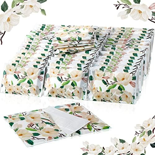 Geyee 50 Packs Facial Tissue Packs Travel Tissues Size Disposable Pocket Tissues Bulk Slim Tissue... | Amazon (US)