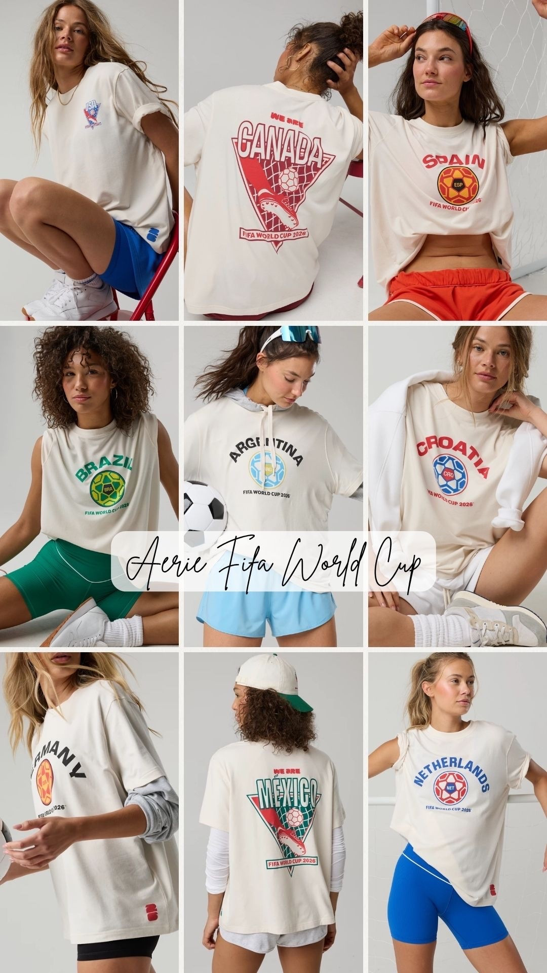 Aerie fifa World Cup oversized tees!

#LTKcanada #LTKfitness #LTKsummer