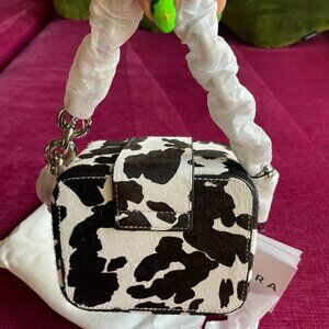 Brandon Blackwood Marlo Buckle Bag in Cow Print Ponyhair NWT | Poshmark