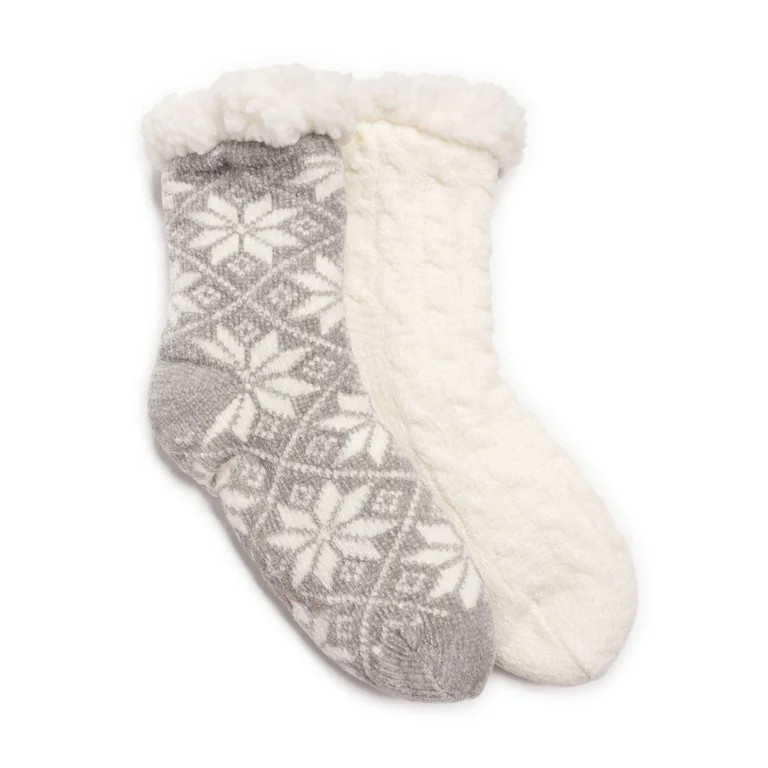 Muk Luks Women's Cabin Socks, 2-Pack | Walmart (US)