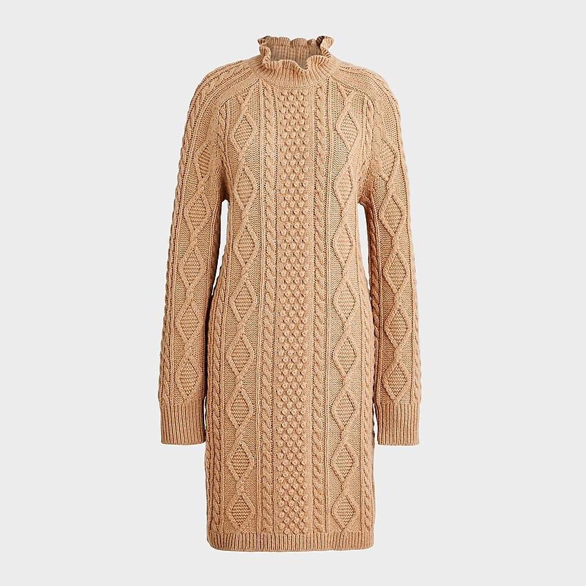 Cable-knit mini sweater-dress | J. Crew US