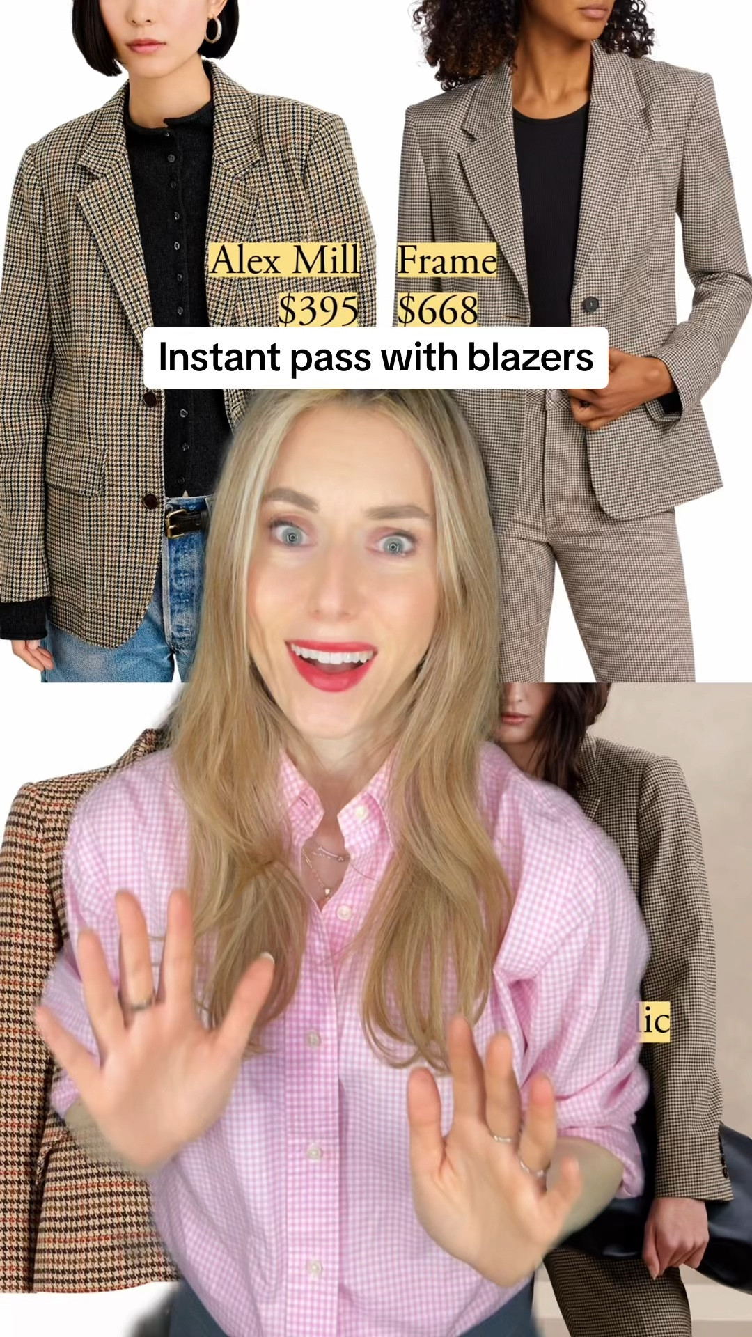 Comment “links” for my blazer picks!

What’s an instant pass for you? Shoulder pad indentations glare at me, calling for a pass. It’s an easy way to excuse pieces out of your shopping cart.

These issues get worse with wear, especially in blazers made of pliable fabrics (as opposed to stiff materials – they’re less likely to get worse).

An indentation in the collar is also a pass, and same for pads that make an arc shape at the top of the shoulder.

It’s simple to eliminate these pieces as a customer but hard to execute them nicely as a manufacturer under price constraints. I want to give a round of applause to brands that get it right!

#LTKworkwear #LTKVideo #LTKstyletip