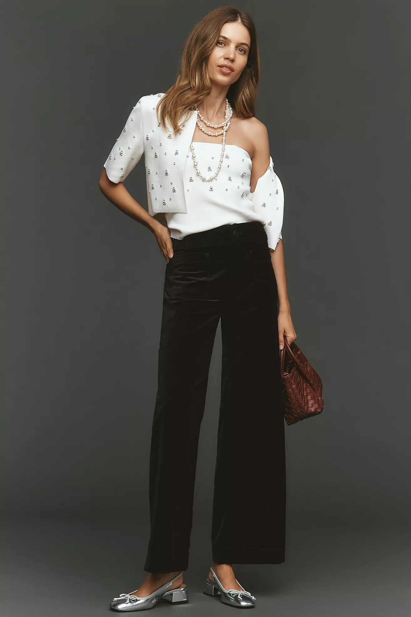 The Colette Full-Length Velvet Pants by Maeve | Anthropologie (US)